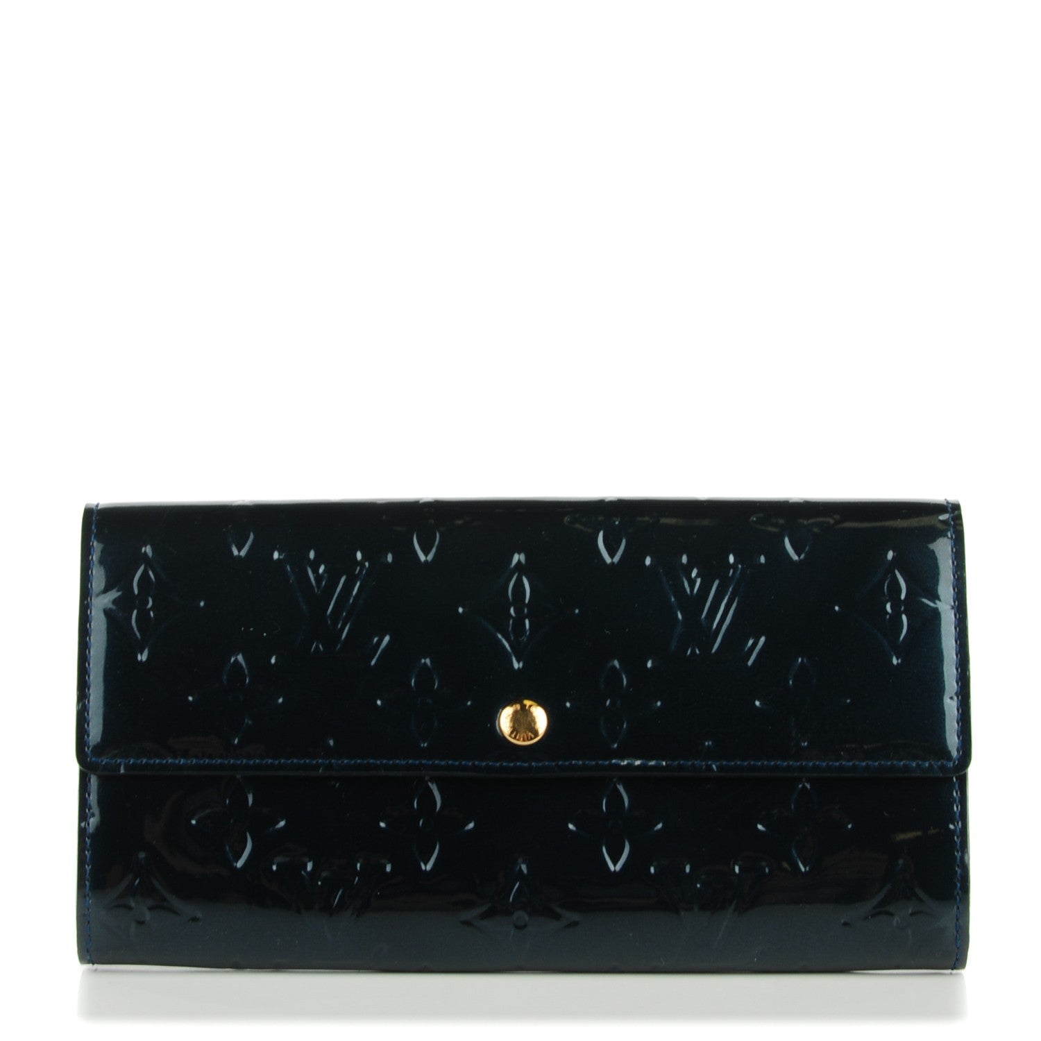 Louis Vuitton Vernis Sarah Wallet Blue Nuit 1 of 7