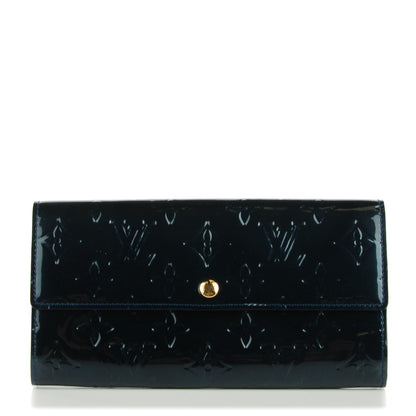 Louis Vuitton Vernis Sarah Wallet Blue Nuit 1 of 7