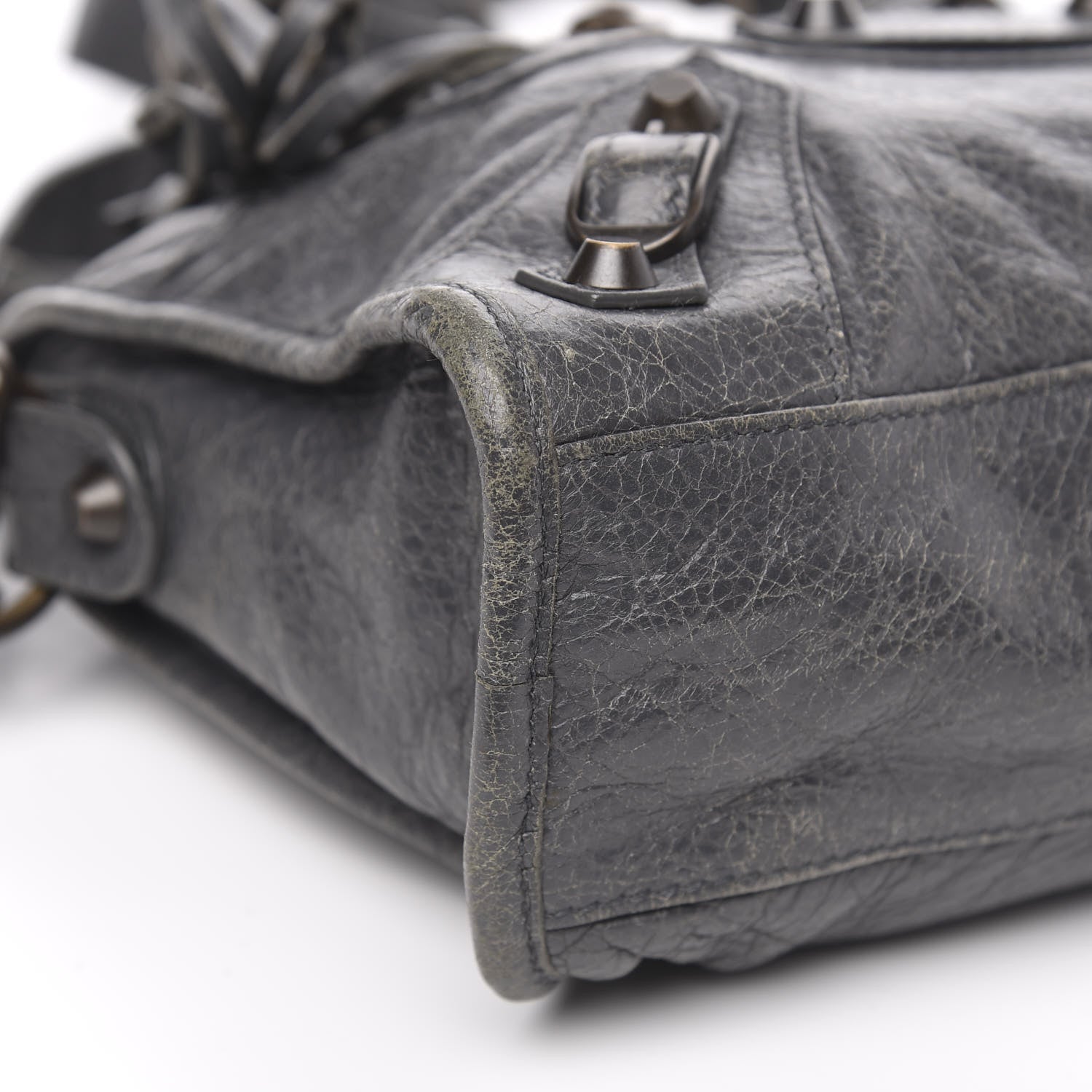 Balenciaga Agneau Classic Hardware Mini City Gris Tarmac 8 of 12