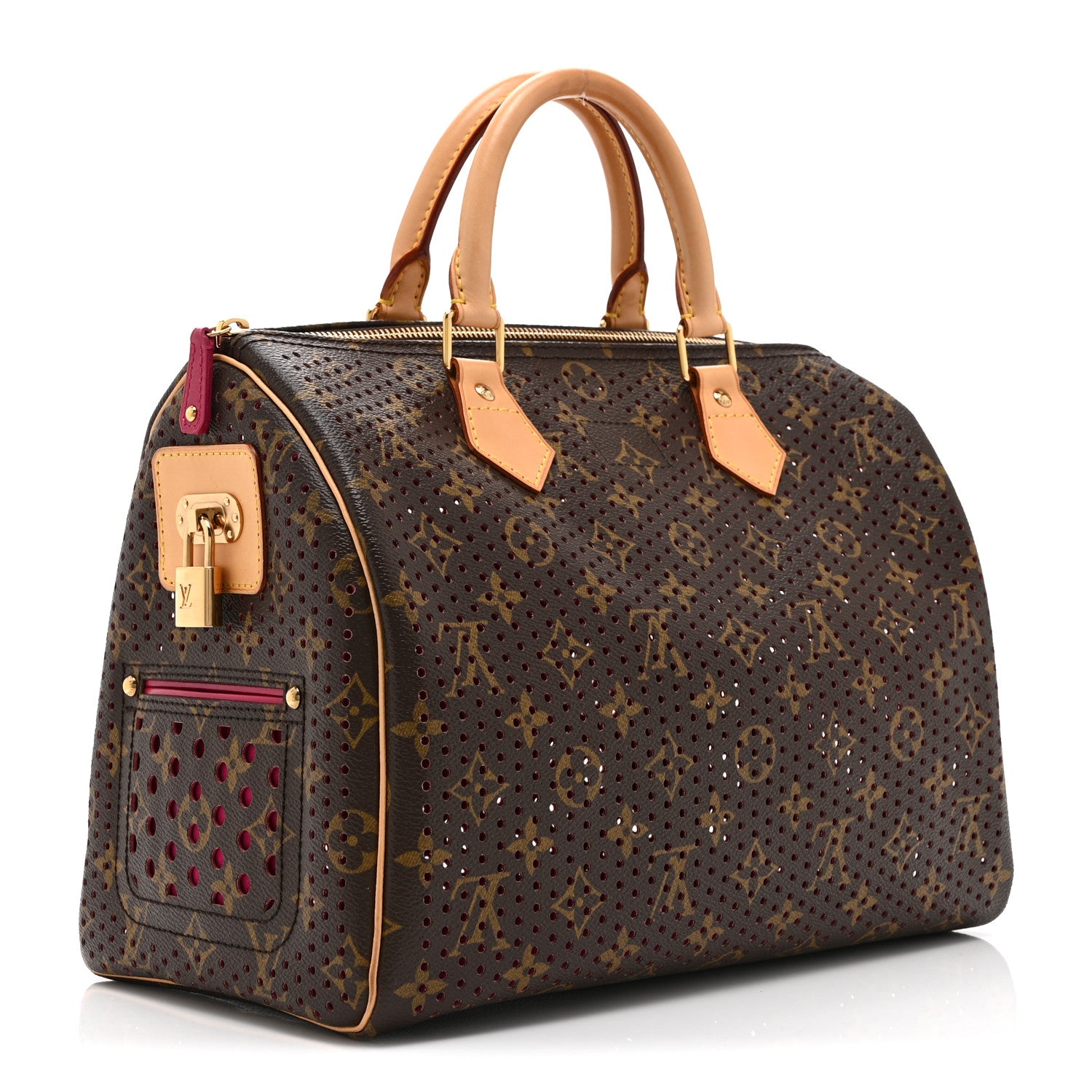 Louis Vuitton Monogram Perforated Speedy 30 Fuchsia 3 of 10