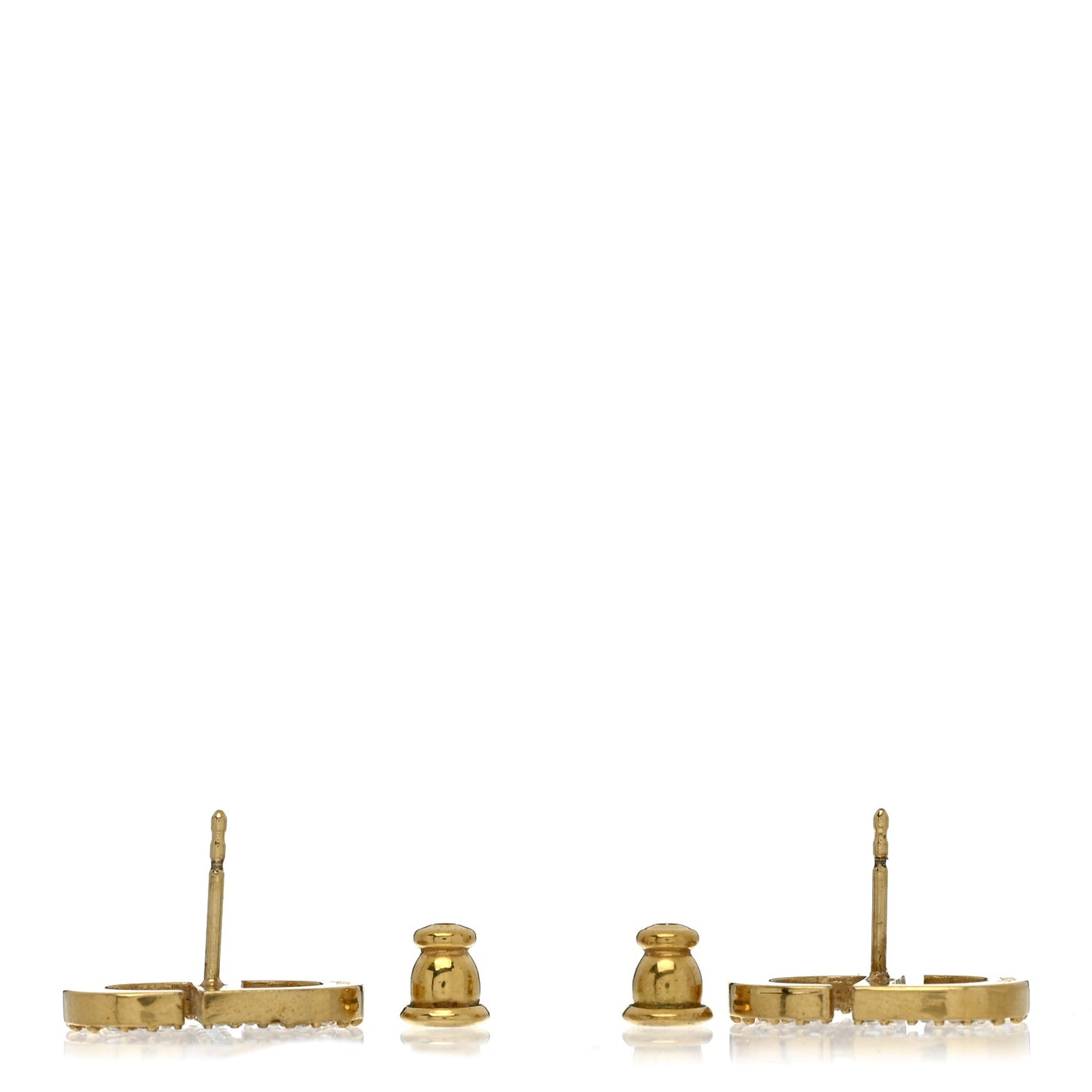 Crystal Clair D Lune Earrings Gold