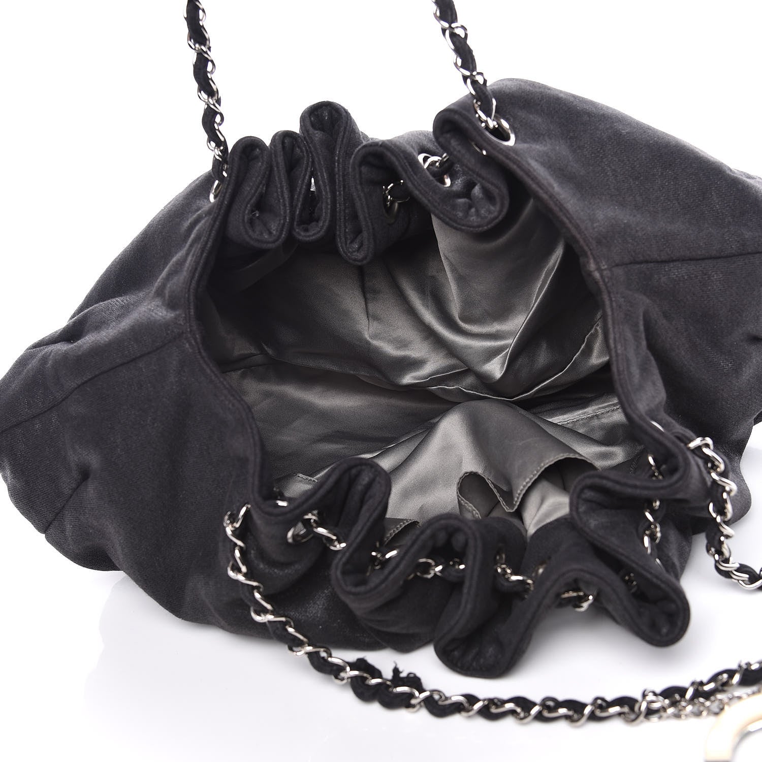 Chanel Jersey Melrose Cabas Black 7 of 10