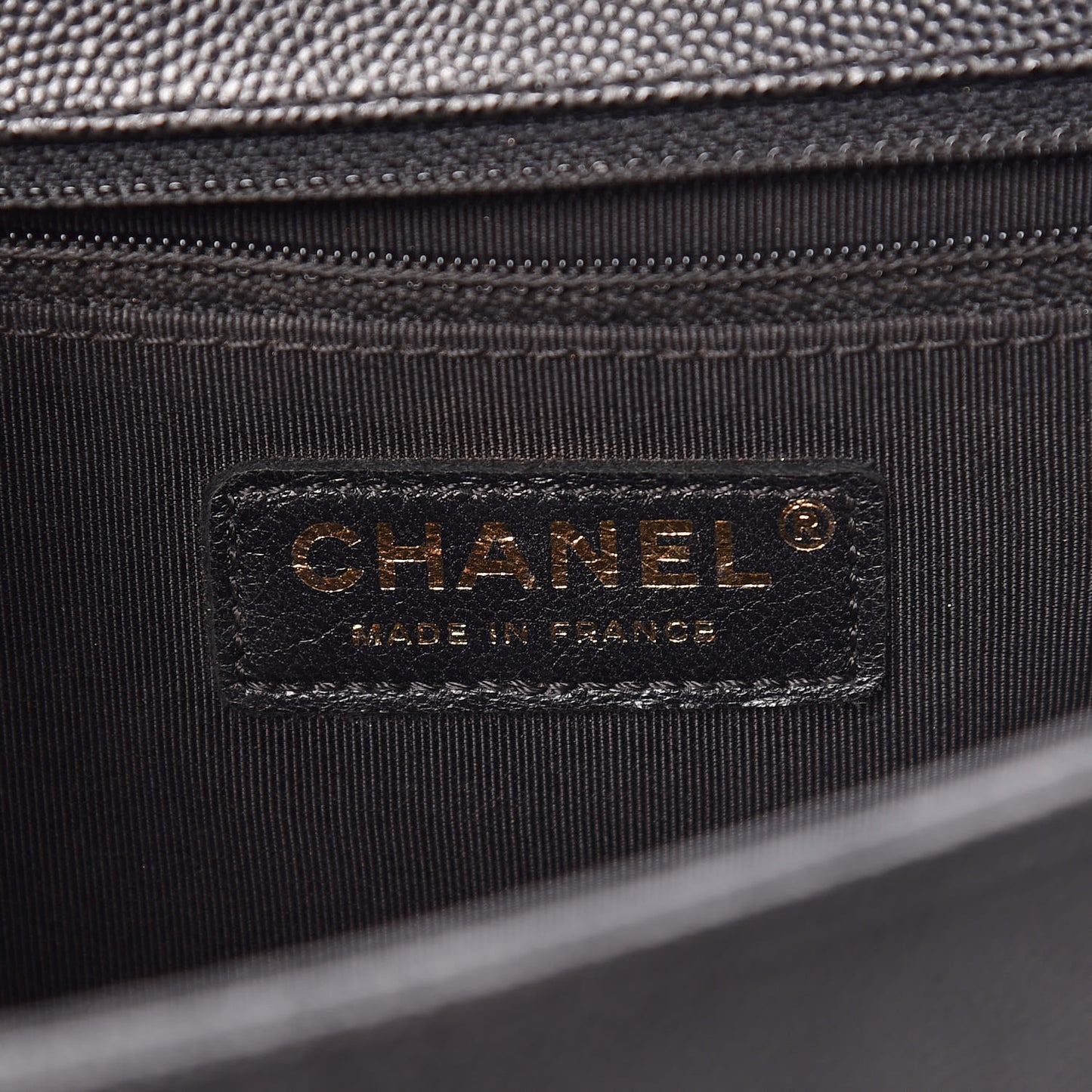 Caviar Quilted Large Boy Flap Black