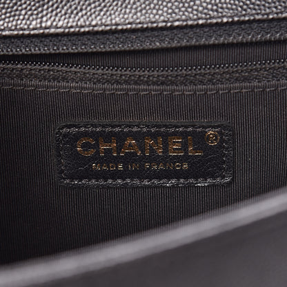 Chanel Caviar Quilted Large Boy Flap Black 8 of 10