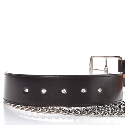 Hermes Box Etriviere Chain Belt 80 Chocolate 4 of 8