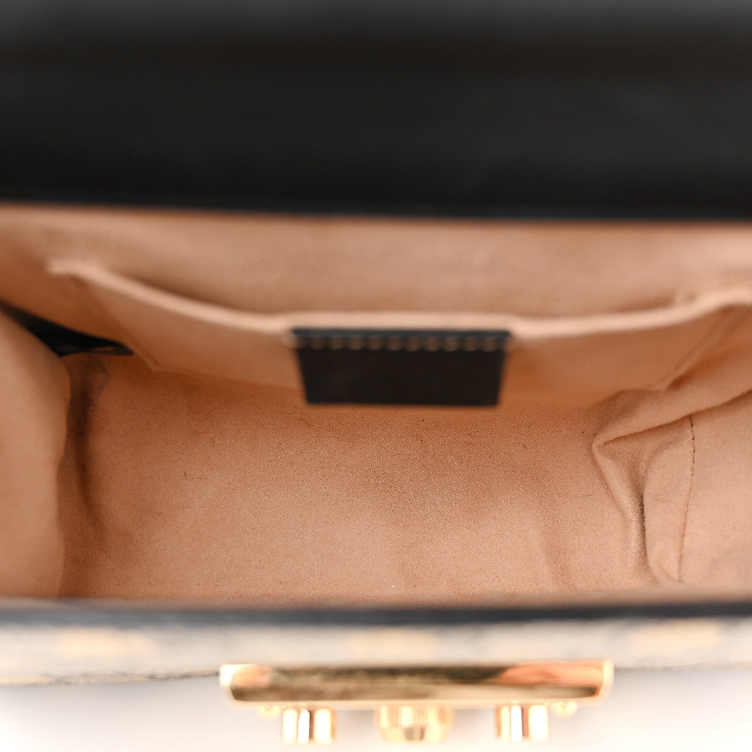 Gucci GG Supreme Monogram Bees Small Padlock Shoulder Bag Black 5 of 14