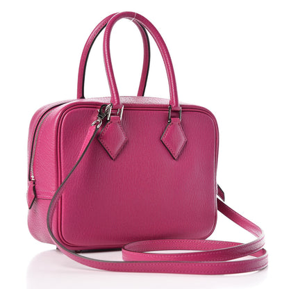 Hermes Chevre Mysore Plume II Mini Rose Pourpre 3 of 8