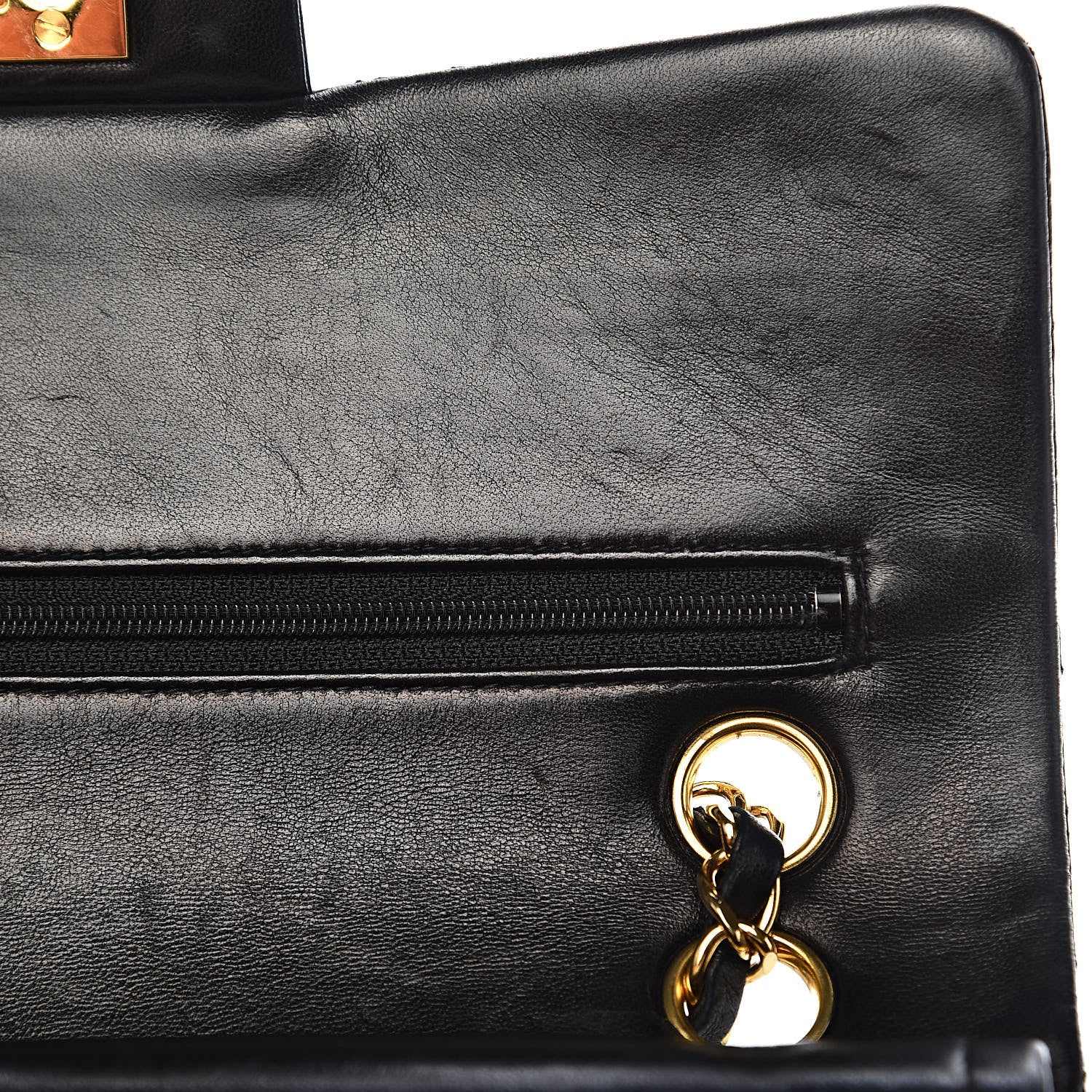 Chanel Lambskin Quilted Small Double Flap Black 9 of 15