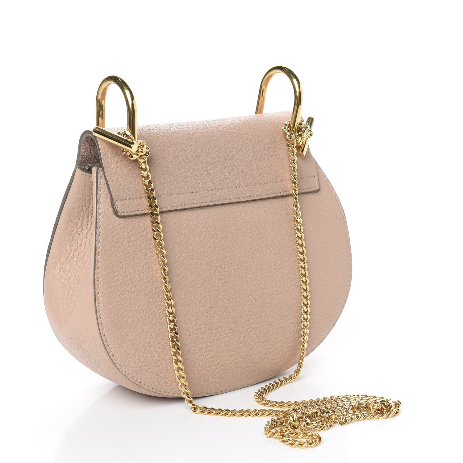 Chloe Grained Lambskin Mini Drew Shoulder Bag Biscotti Beige 3 of 10