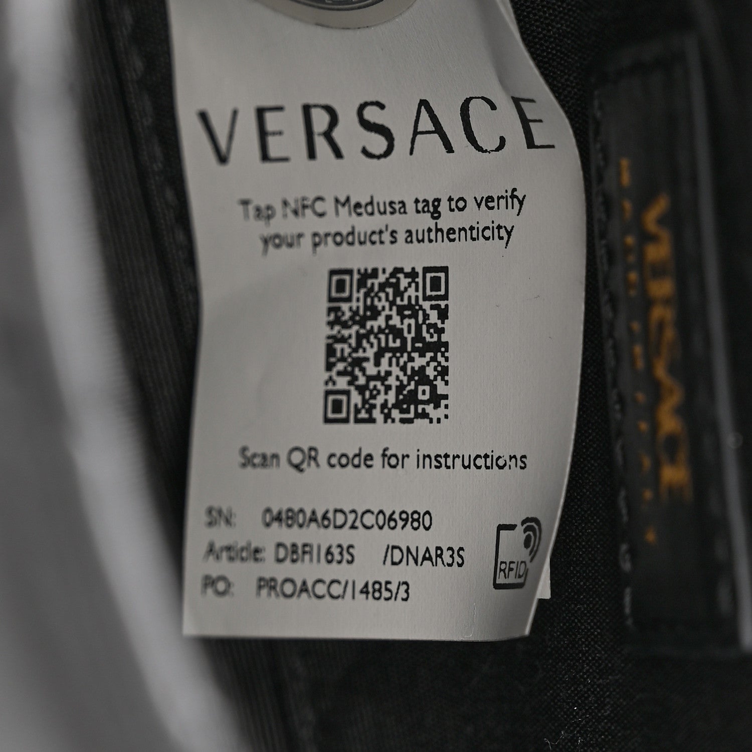 Versace Nappa Quilted Small Medusa Chain Crossbody Black 7 of 8