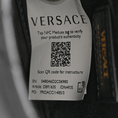 Versace Nappa Quilted Small Medusa Chain Crossbody Black 7 of 8