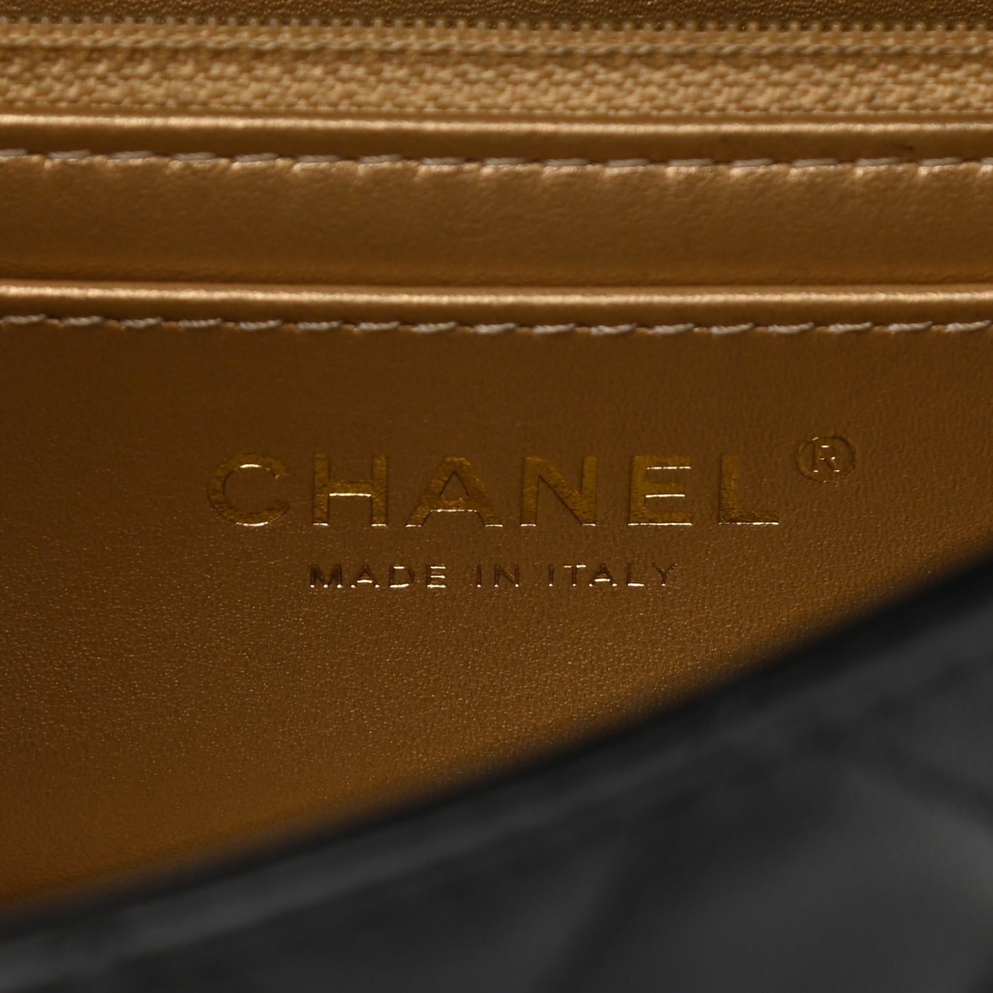 Lambskin Quilted Mini Rectangular Pearl Crush Flap Black
