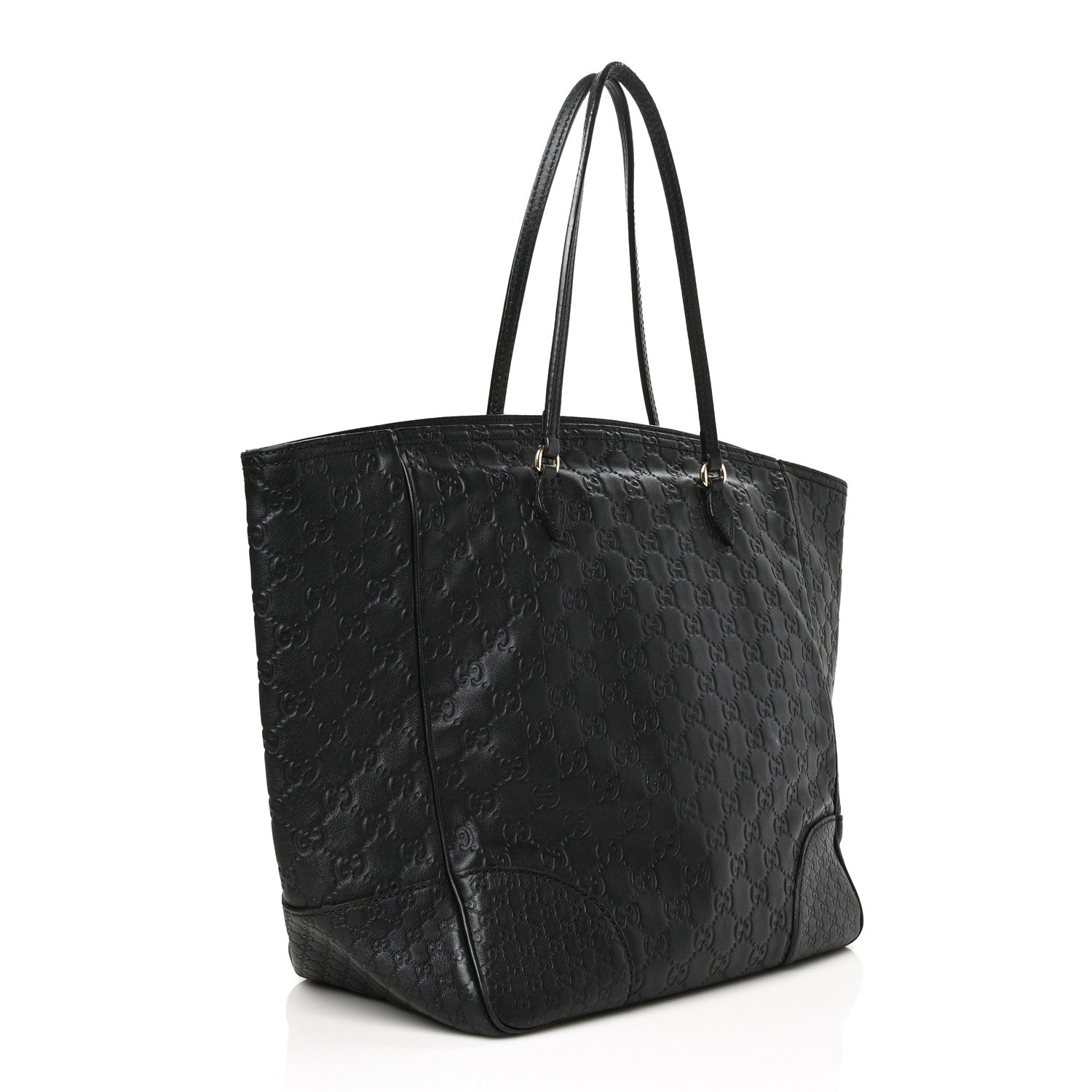 Gucci Guccissima Medium Bree Zippered Tote Black 3 of 8