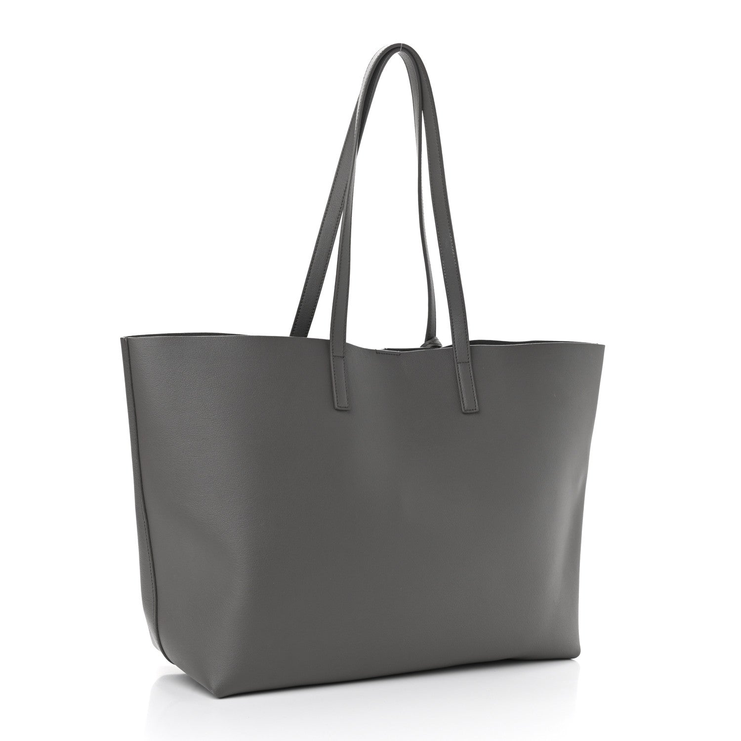 Saint Laurent Calfskin Large Shopping Tote Fog 4 of 9