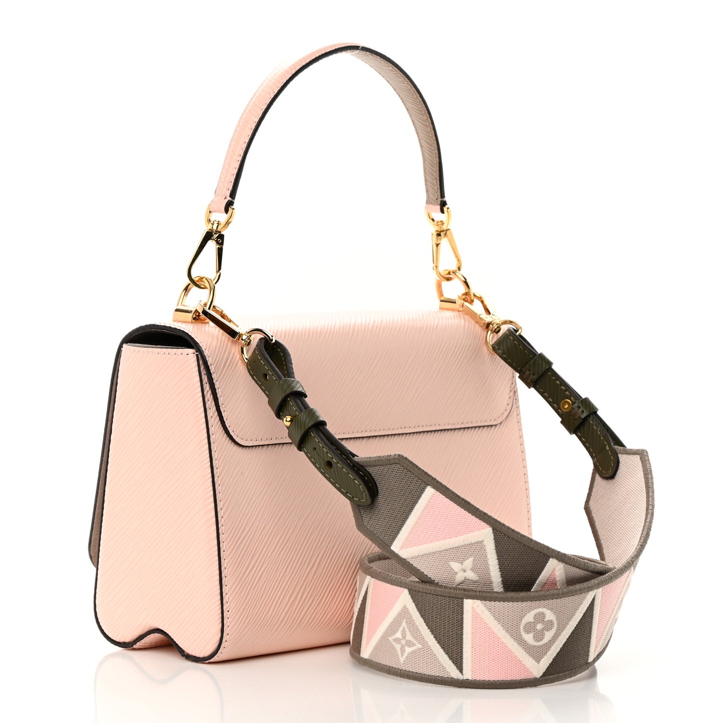 Epi Twist Shoulder Bag MM Rose Jasmine