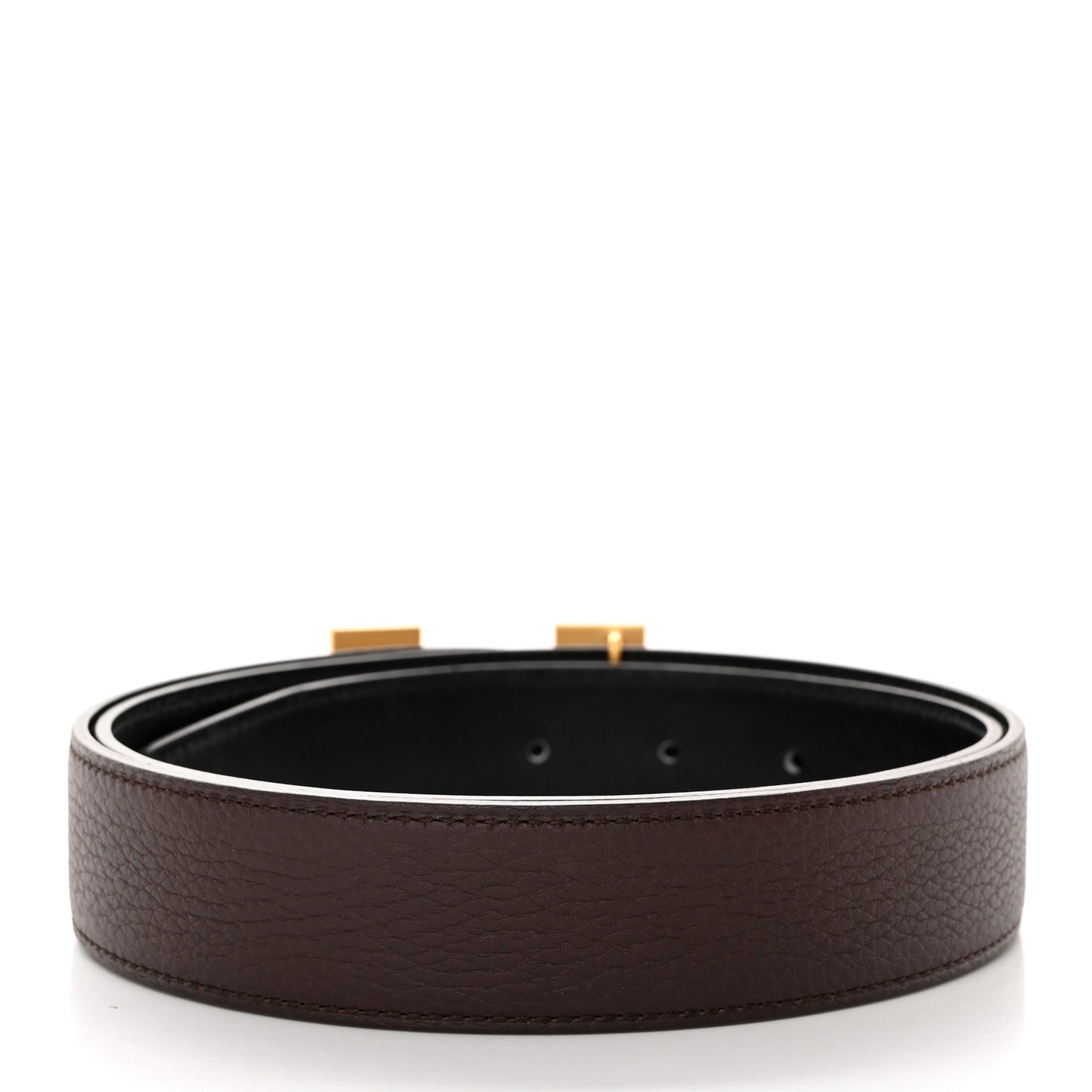 Box Togo Reversible 32mm H Belt Black Chocolate