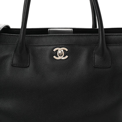 Chanel Calfskin Cerf Executive Shopper Tote Black 8 of 11