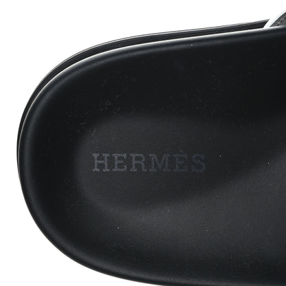 Hermes Calfskin Womens Chypre Sandals 39 White 7 of 8