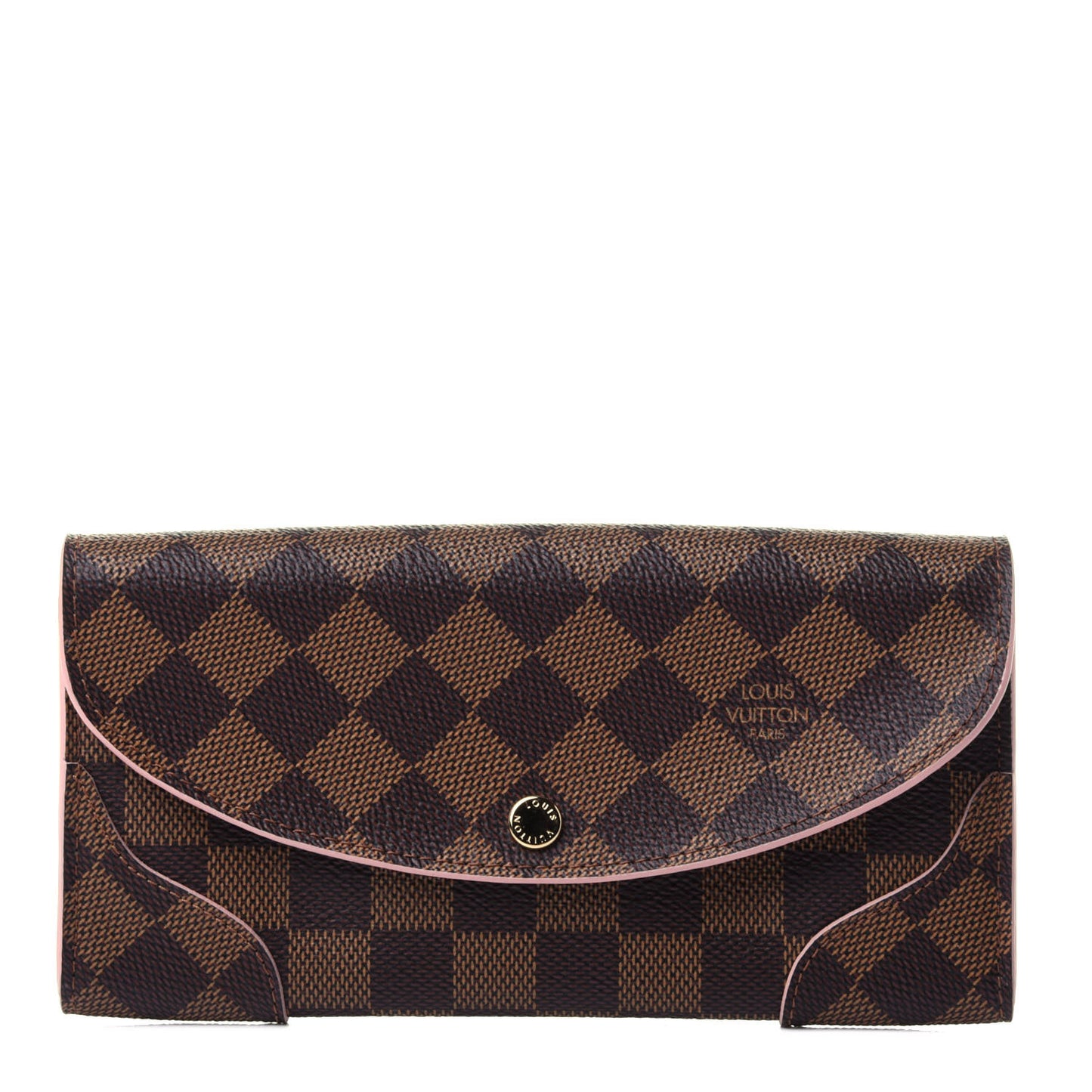 Damier Ebene Caissa Wallet Rose Ballerine