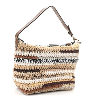 Miu Miu Fabric Crochet Mini Spirit Bag Naturale Multicolor 3 of 10