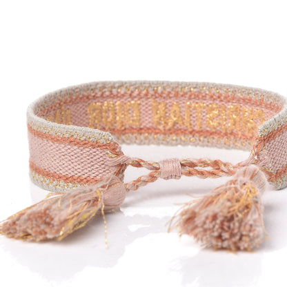 Christian Dior Woven Cotton J'Adior Friendship Bracelet Set Nude 4 of 6