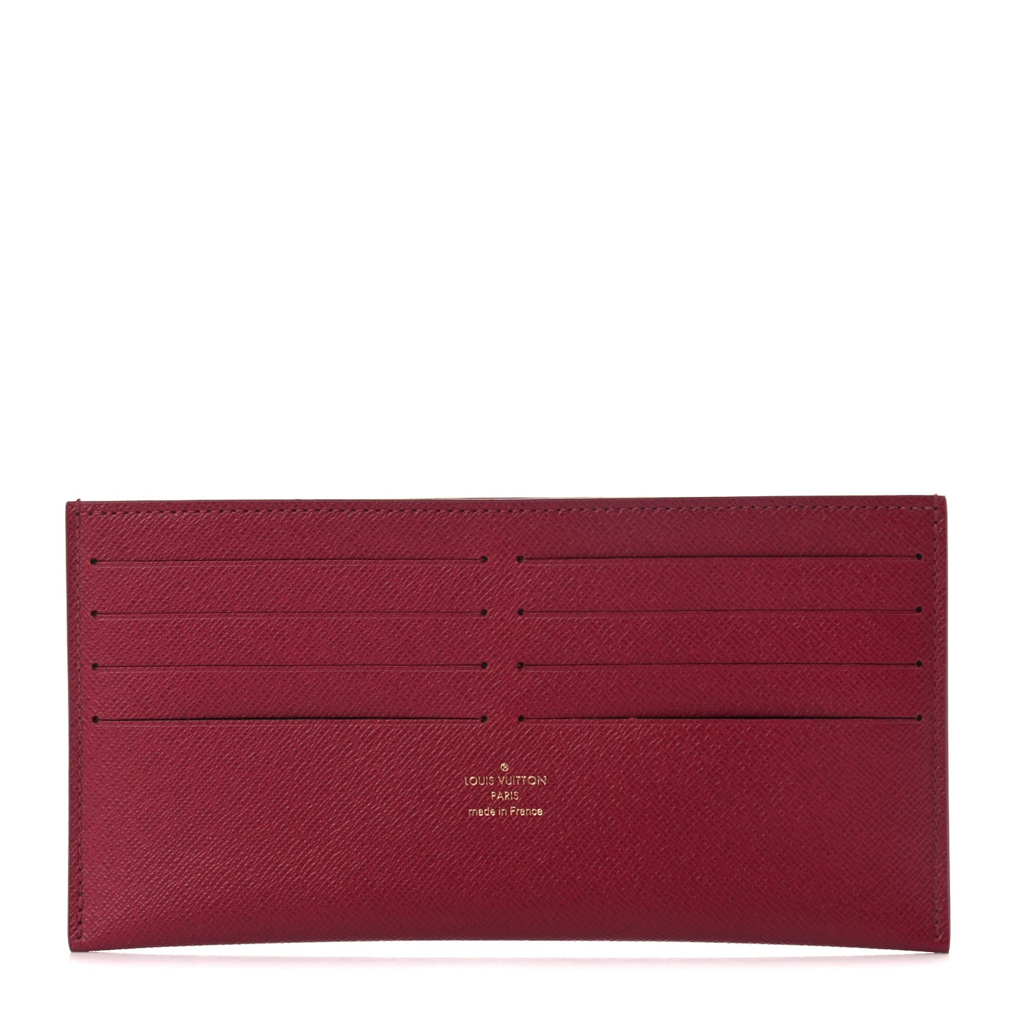 Calfskin Felicie Card Holder Insert Fuchsia