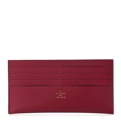 Louis Vuitton Calfskin Felicie Card Holder Insert Fuchsia 1 of 6