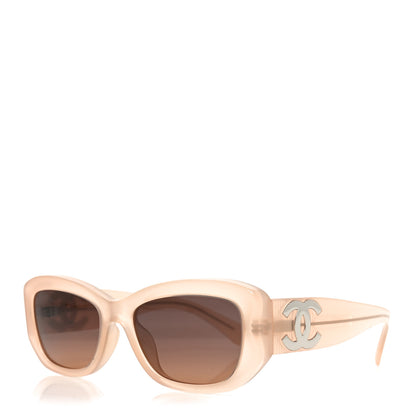 Chanel Acetate Rectangle Sunglasses 5493-A Light Pink 1 of 7