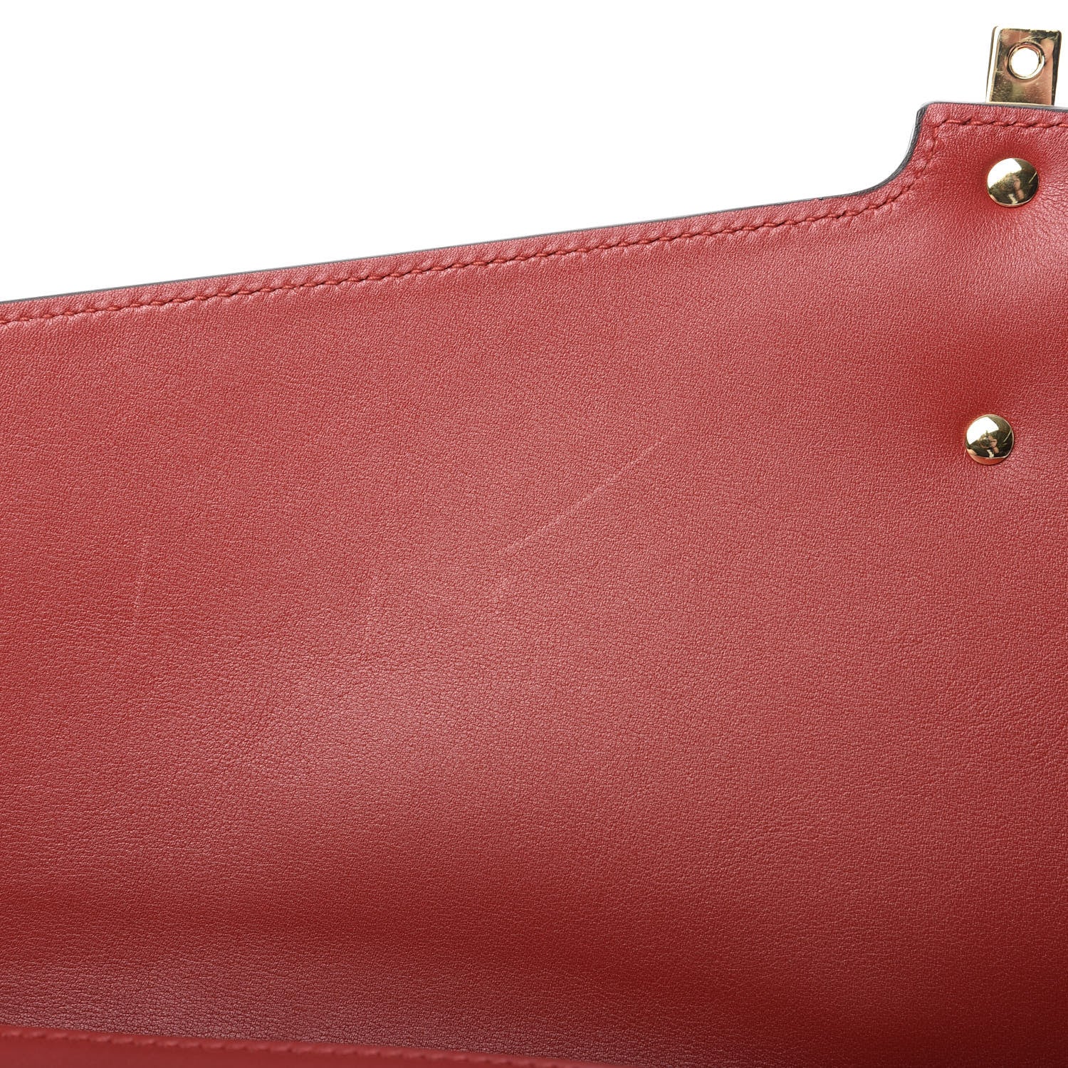Gucci Calfskin Maxi Sylvie Clutch Red 9 of 9