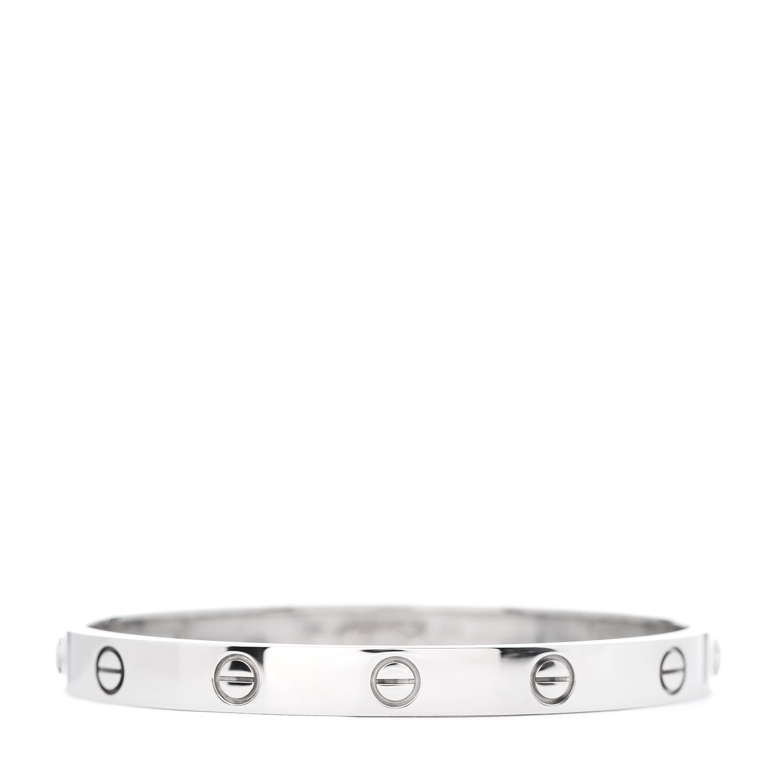 Cartier 18K White Gold LOVE Bracelet 17 3 of 7