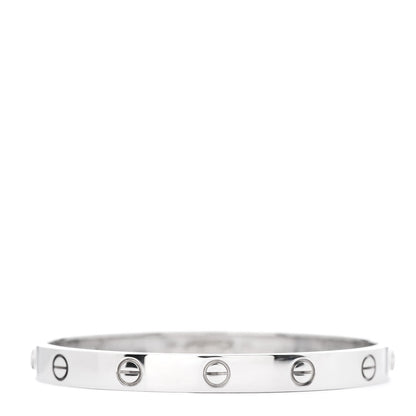 Cartier 18K White Gold LOVE Bracelet 17 3 of 7