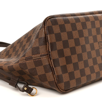 Louis Vuitton Damier Ebene Neo Neverfull MM Rose Ballerine 10 of 11