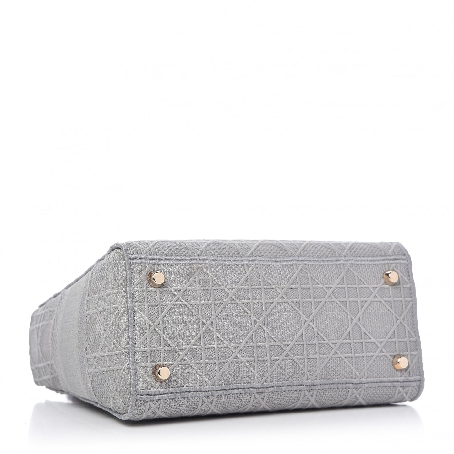 Canvas Embroidered Cannage Medium Lady D-Lite Gray