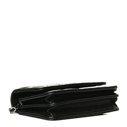 Chanel Caviar Quilted Mini Wallet On Chain WOC Black 3 of 13