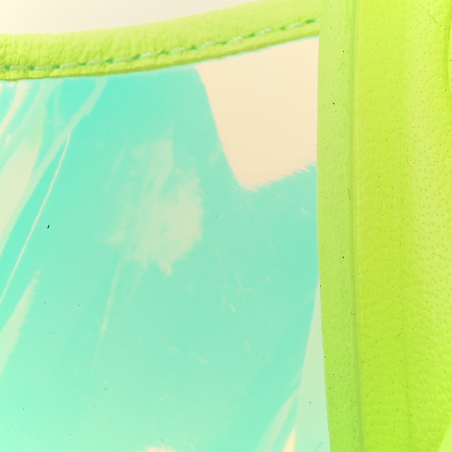 Christian Louboutin Iridescent PVC Loubi Duniss 100 Slingback Sandals 36 Fluo Yellow 9 of 12