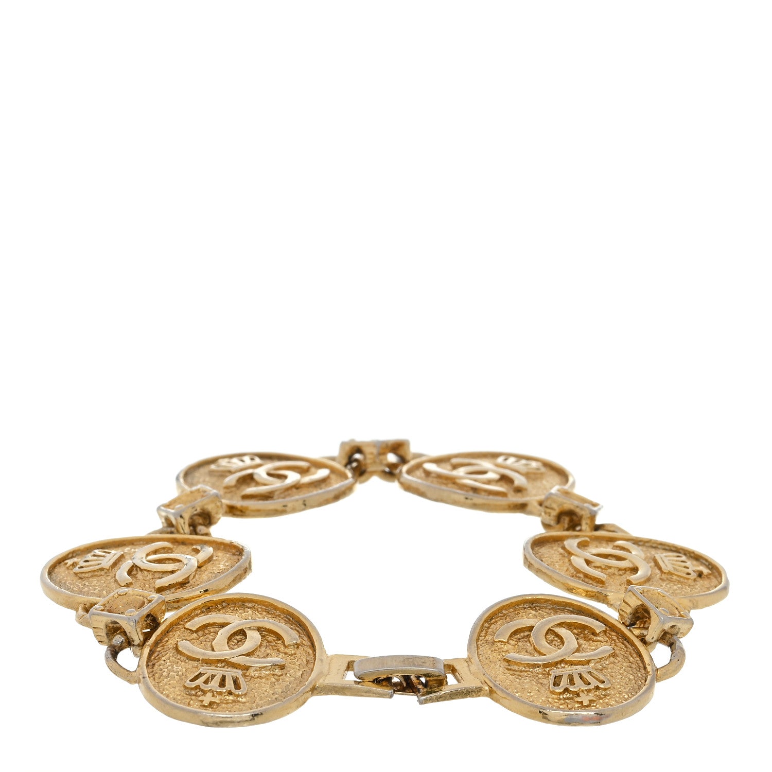 Chanel CC Medallion Bracelet Gold 2 of 3