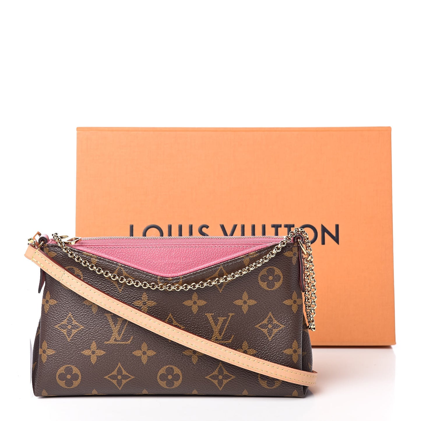 Monogram Pallas Clutch Rose Fizzy