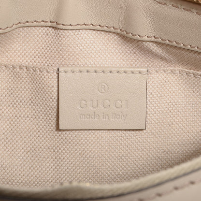 Gucci Guccissima Small Mayfair Bow Detail Shoulder Bag Off White 6 of 9