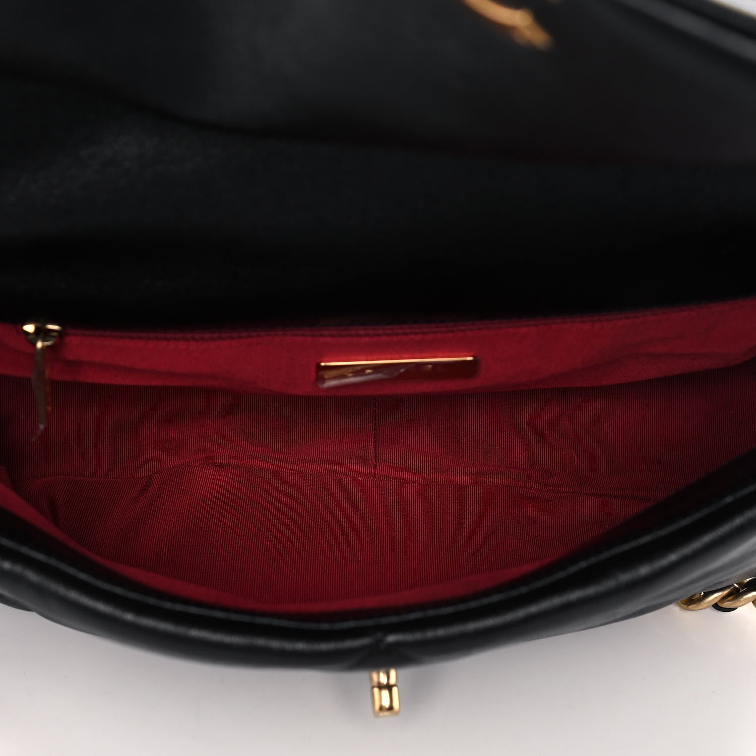 Chanel Goatskin Quilted Large Chanel 19 Flap Black 5 of 15