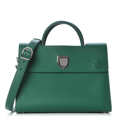Christian Dior Grained Calfskin Medium Diorever Flap Green 1 of 8