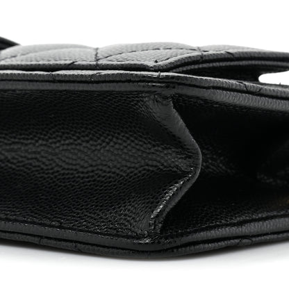Chanel Caviar Quilted Polly Pocket Pouch Black 8 of 9