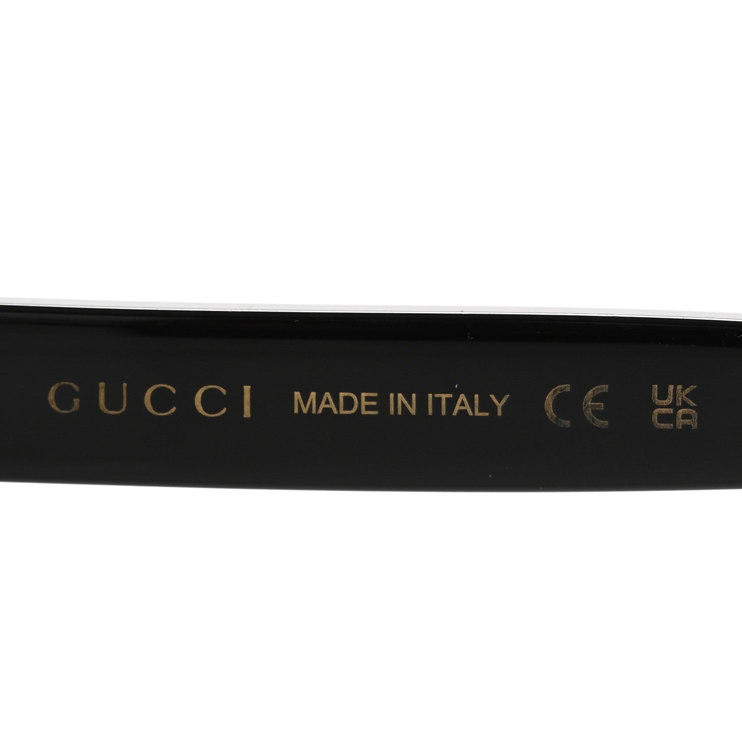 Gucci Acetate Round Frame Sunglasses GG1241S Black White 6 of 8