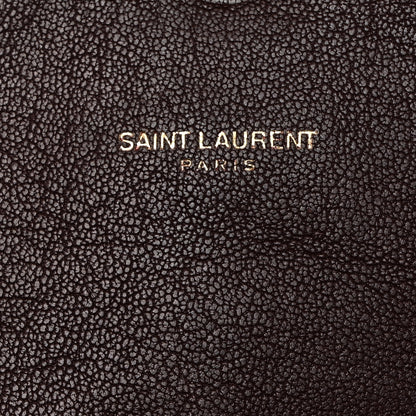 Saint Laurent Sheepskin Matelasse Chevron Monogram Medium College Bag Rouge Legion 6 of 12