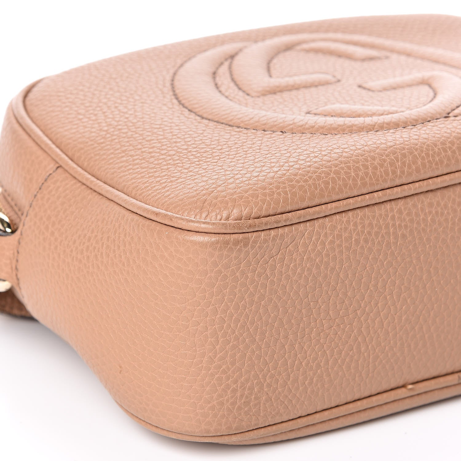 Gucci Pebbled Calfskin Small Soho Disco Bag Rose Beige 8 of 11