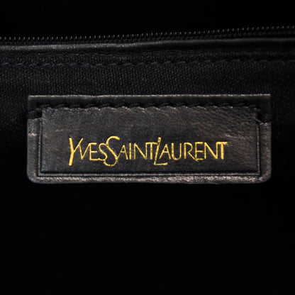 Saint Laurent Leather Large Cabas Chyc Blue 7 of 9