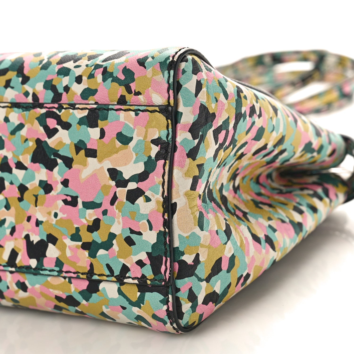 Fendi Nappa Printed Mini Peekaboo Iconic Satchel Multicolor 9 of 11