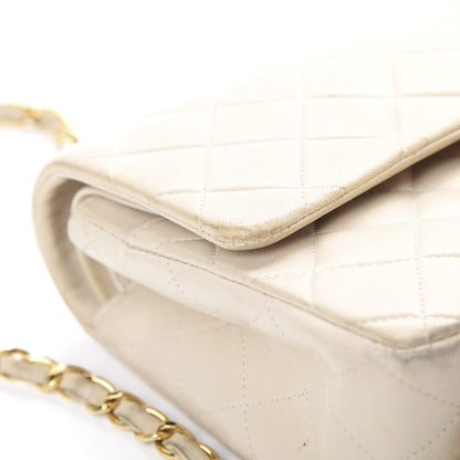Chanel Lambskin Quilted Medium Double Flap Beige 17 of 22