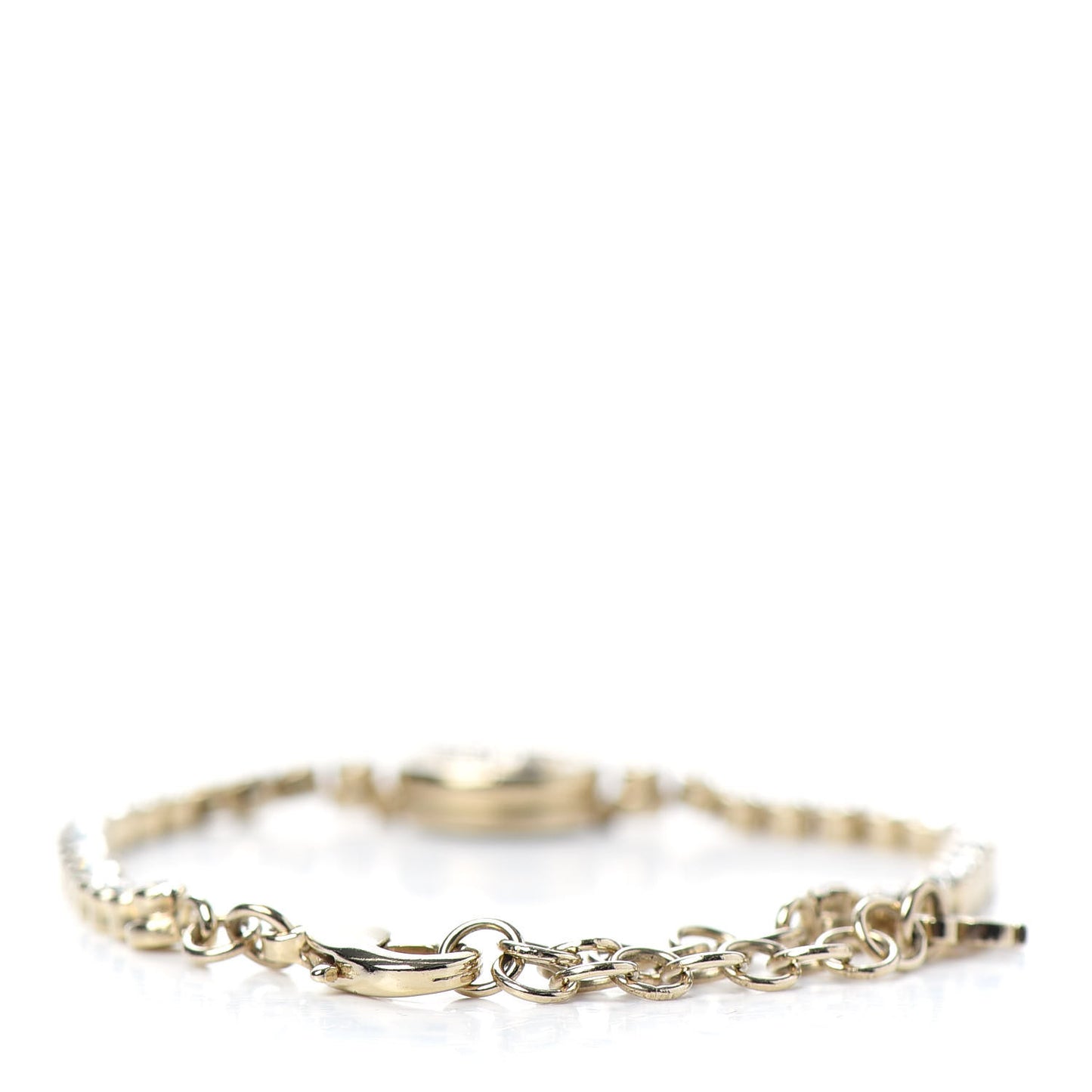 Crystal CC Chain Bracelet Gold