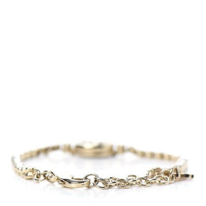 Chanel Crystal CC Chain Bracelet Gold 3 of 4