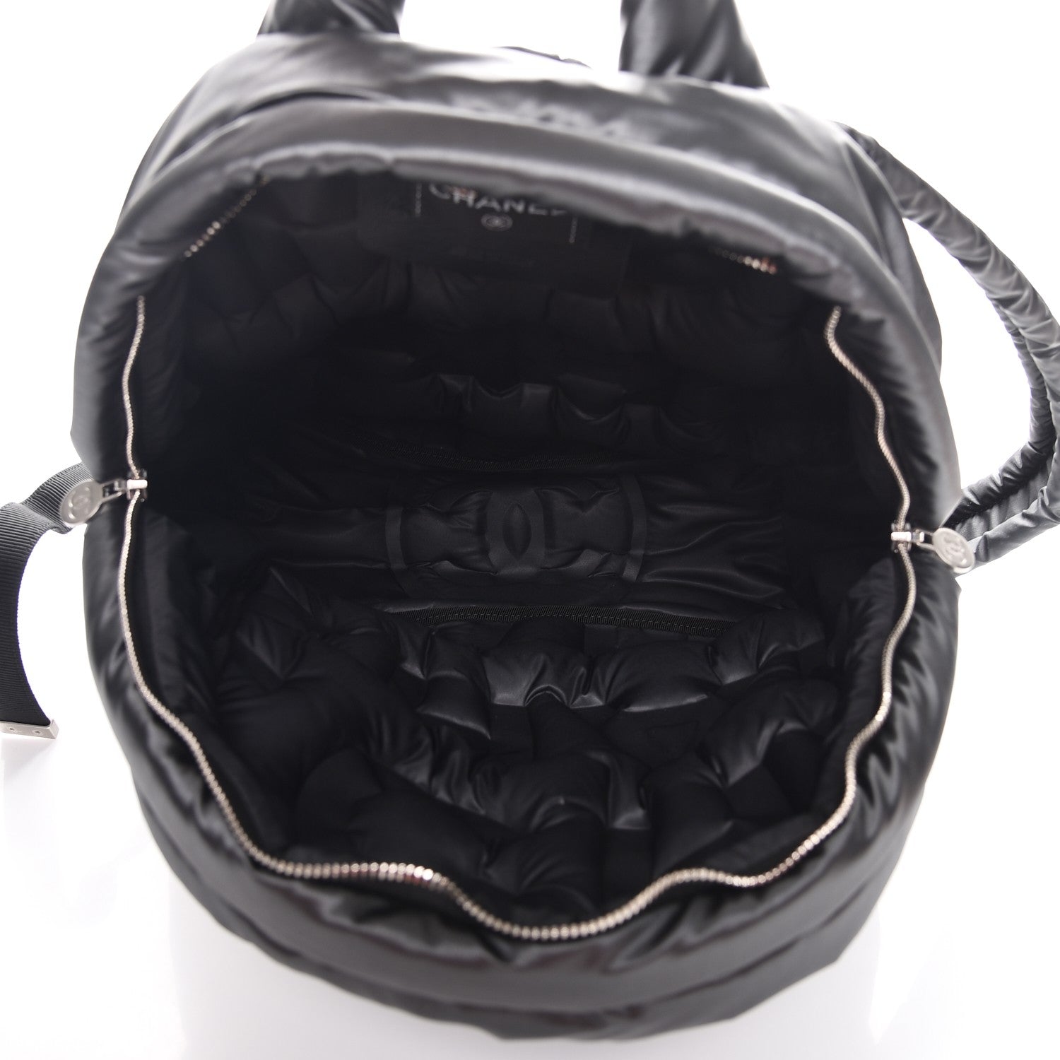 Chanel Nylon Embossed Small Doudoune Backpack Black 5 of 8